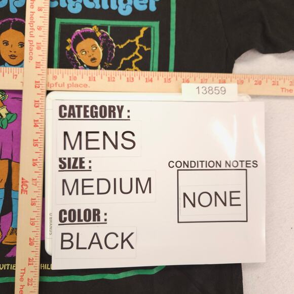 Steven Rhodes Meet Your Doppelganger Crew Neck Shirt Mens Size Medium M Black - Picture 8 of 10